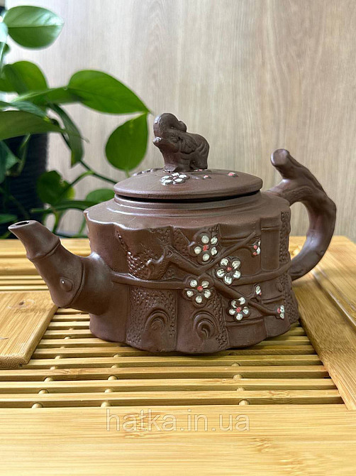 Чайник заварювальний ісинська глина 700 мл "Процвітання" світлий Т2586 Київ - фото 1