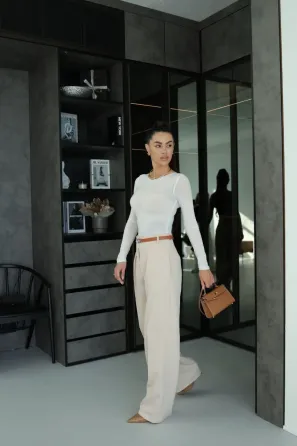 Жіночі брюки палаццо з високою талією, класичні широкі брюки Одеса