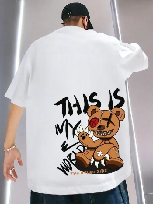 Футболка чоловіча с принтом  48 Біла 2664093550 Дніпро - фото 1