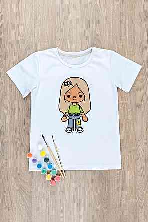 Футболка-раскраска детская Тока Бока, Крохатушка одяг Киев