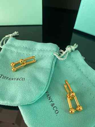 Тиффани серьги Hardwear / Tiffany серьги напыление золото / упакованы в мешочек Одесса