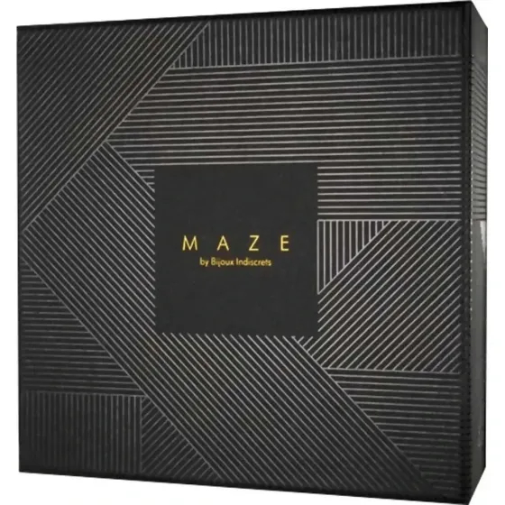 Наручники з повідцем Indiscrets MAZE - T-Restraints Black, подарункова упаковка Sex Aura Київ