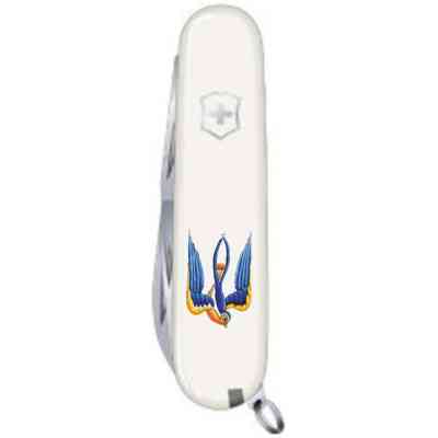 Нож Victorinox Spartan Ukraine 91 мм Тризуб Ластівка (1.3603.7_T1230u) Винница