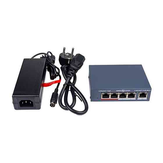 Комутатор мережевий POE GV-017-AI-4+1P Київ