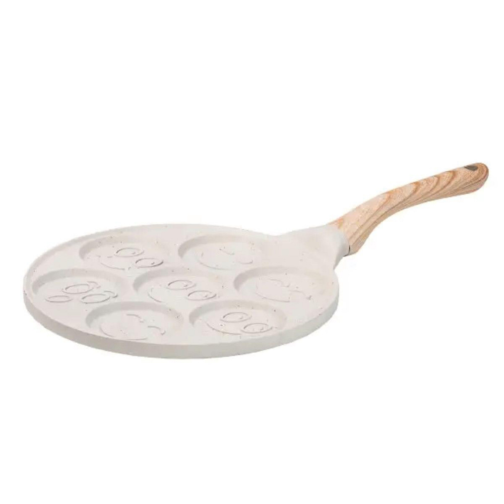 Сковорода смайл Ø 26.5 (см) на 7 секцій для панкейків бежева HP39584W Київ - фото 1