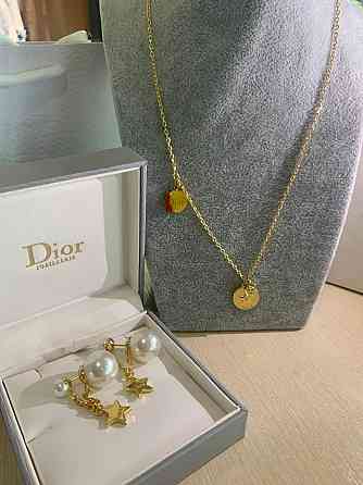 Діор набір сережки та підвіска / Dior Одеса