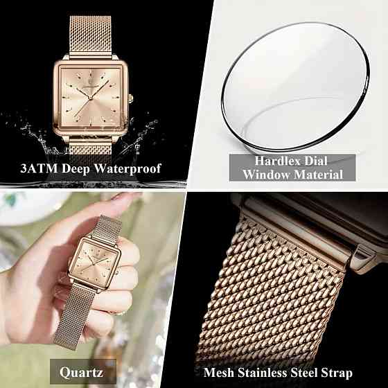 Годинник жіночий наручний Poedagar Annet Beige (2 ремінці) Київ