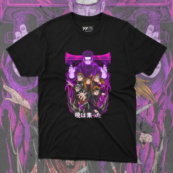 Футболка для подростка мальчика с принтом Наруто Акацукі Размер 160 Anime10320 Днепр