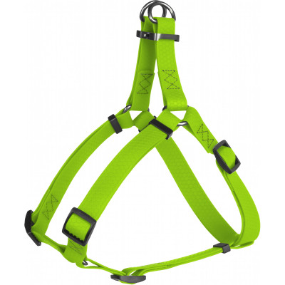 Шлей для собак WAUDOG Waterproof с QR-паспортом XS Ш 15 мм Д 30-39 см салатовая (27635) Винница - изображение 1
