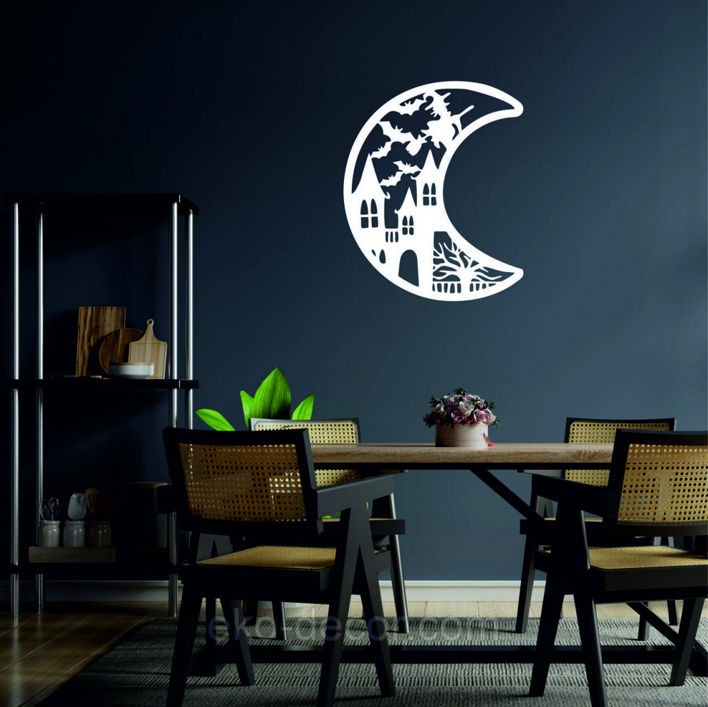 Декоративне настінне Панно «Хеллоуїн», Декор на стіну 50*40 см, Білий Київ - фото 3