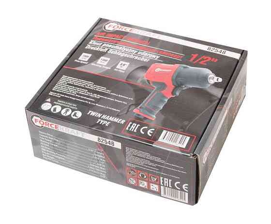 Пневмогайковерт ударний "Twin Hammer" з реверсом і регулюванням зусилля в полегшеному корпусі 1/2 "( Одеса