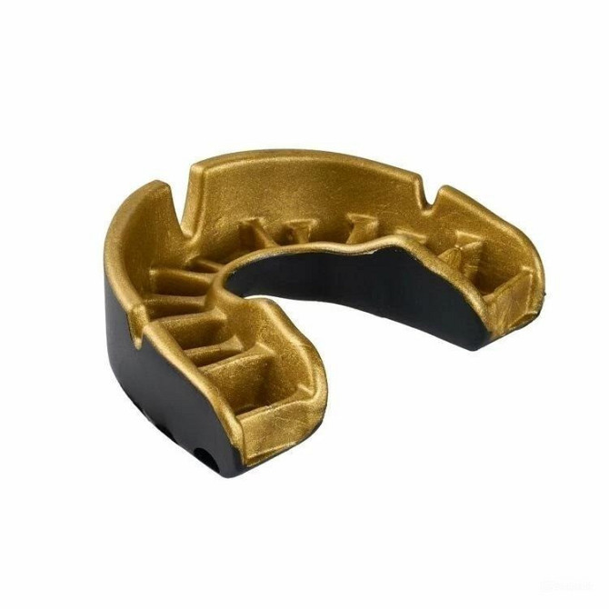 Капа OPRO Gold детская (возраст до 10лет) Black/Gold (art.102505001) Киев - изображение 8