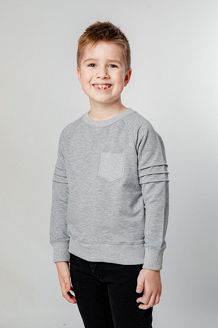 Джемпер для хлопчика, сірий топ Крохатушка одяг Київ - фото 1