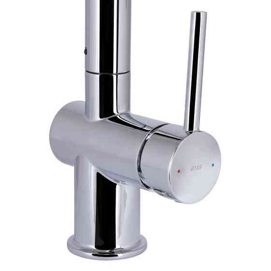 Смеситель для кухни Qtap Rozcesti с выдвижным изливом и подключением к фильтру QTROZ367CRM45941 Chrome Киев