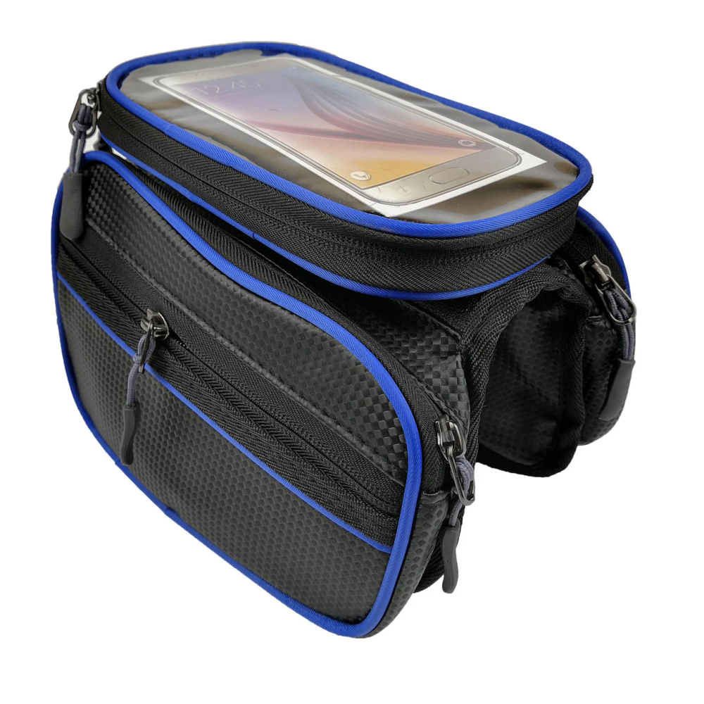 Сумка на раму B-Soul BAO-003, чорно-синя, для смартфонів. Бровари - фото 1