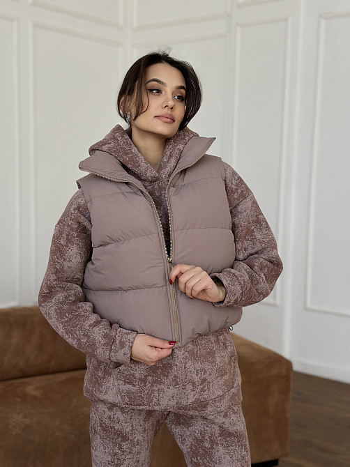 Жилетка черная женская укороченная Мокко 46/48 Харьков - изображение 1