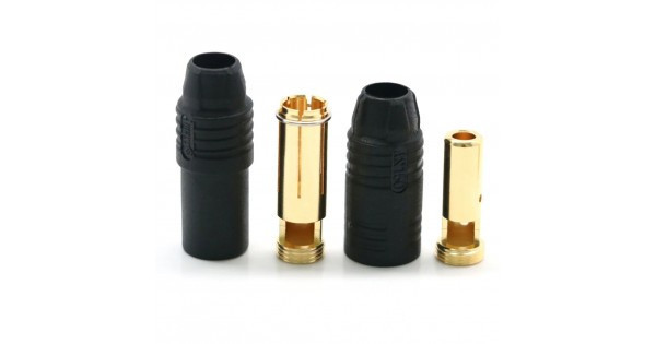 Роз'єм живлення Amass AS150, 500В, 100А/150А, комплект (штекер+гніздо), 8AWG, чорний Полтава - фото 1