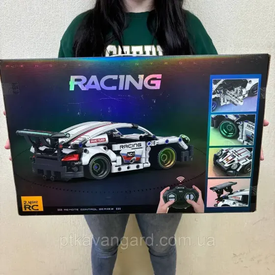 Конструктор автомобіль на пульті керування Порше 911 386 деталей Technic білий Хмельницький