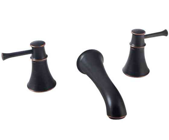 Змішувач для раковини настінний Imprese Podzima Zrala ZMK02170803 чорний/бронза Київ