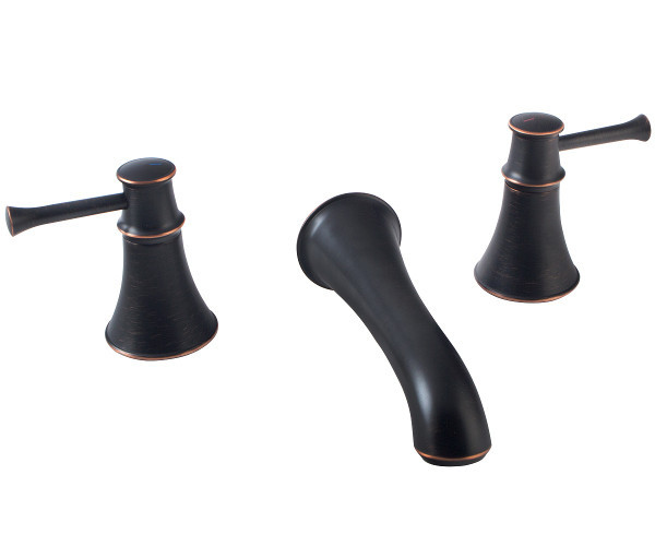 Змішувач для раковини настінний Imprese Podzima Zrala ZMK02170803 чорний/бронза Київ - фото 3