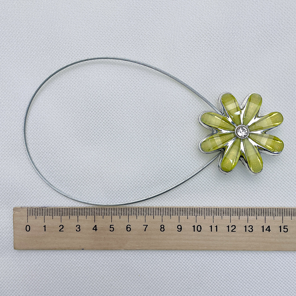 Магніти для штор та гардин "Квітка" набір 2 шт Салатовий (81-246) Київ - фото 7