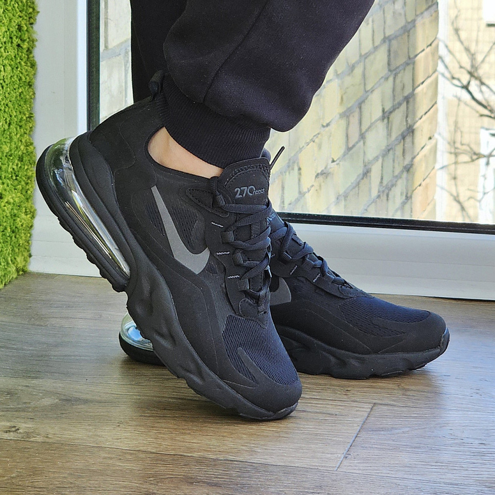 Кросівки Nike 270 Сіточка Чоловічі Чорний Найк з Амортизацією Літні (розміри: 41,42,43,44,45) Відео Огляд Дніпро - фото 5