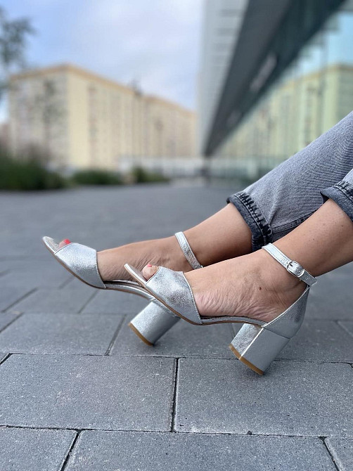 Nivelle Босоніжки жіночі NIVELLE 1468/6015-6033 срібні (літо, шкіра натуральна) (3704) лише 37р Коломия - фото 8