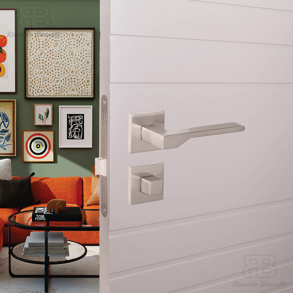 Ручка дверна Ricardo Borelli модель Quatro 02.50 SN матовий нікель Київ - фото 2