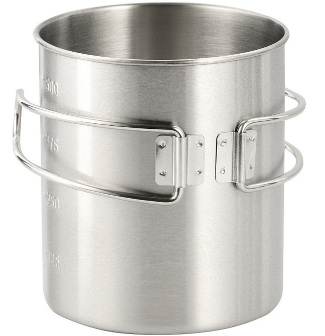 Туристична Кружка зі складними ручками 450 мл M-Tac (CL1C-M37-A) Нержавіюча сталь Нововолинськ - фото 3