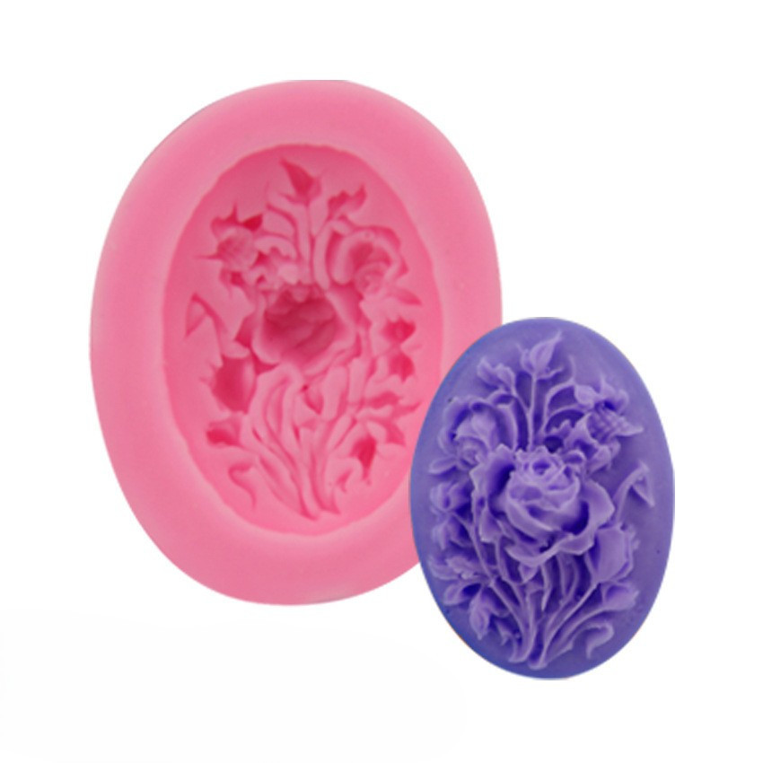Молд маленький Роза 36 на 45 мм розовый Киев - изображение 1