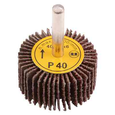 Круг зачистний Graphite пелюстковий з хвостовиком 40х20 мм, K40 (55H754) Вінниця