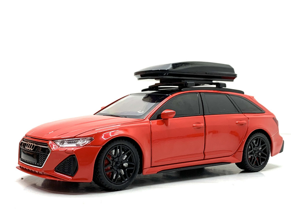 Машина Автосвіт Audi rs 6 інерційна відчиняються двері капот багажник 20,5 см Червоний (AP-2070) Чернигов - изображение 1