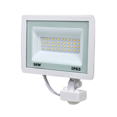 Прожектор Lightwell LW-FL-W-50-S 50 W з датчиком руху Вінниця - фото 1