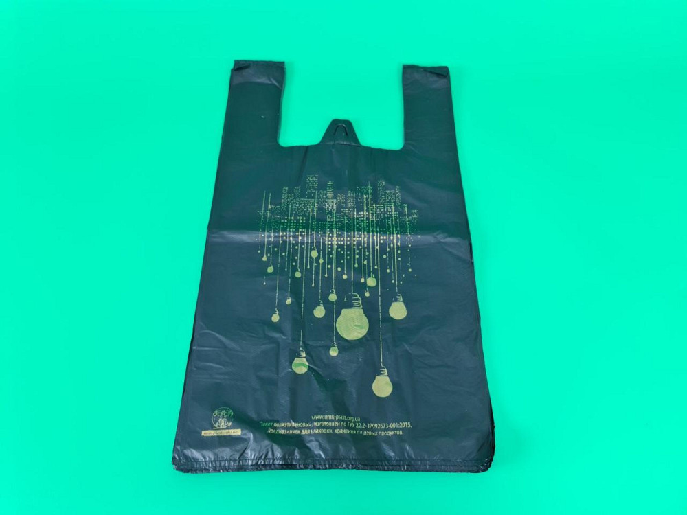 Пакет майка полиэтиленовая (тип FA) 30*55*2*22 Ночной Город  25 мкр 9.5 кг (100 шт) Харьков - изображение 1