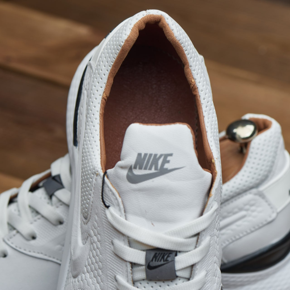 Чоловічі стильні шкіряні кросівки білого кольору 035-N-біл Харьков - изображение 5