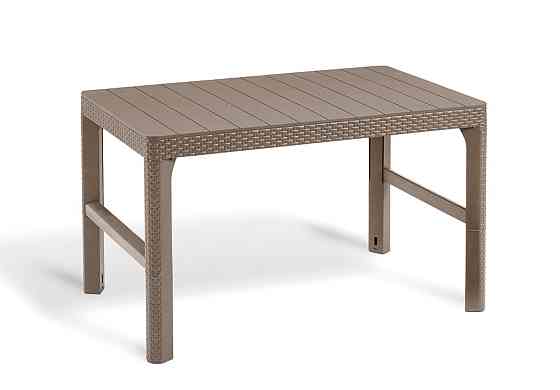 Стіл для саду пластиковий Keter Lyon rattan table, бежевий Київ