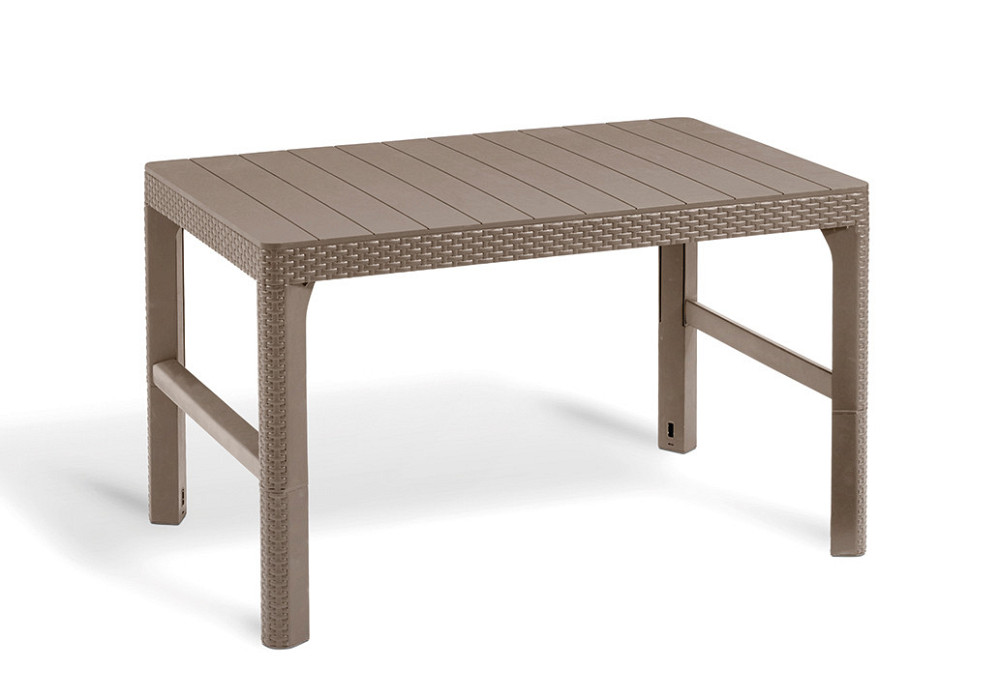 Стол для сада пластиковый Keter Lyon rattan table, бежевый Киев - изображение 5