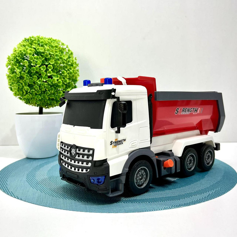 Спецтехніка Самоскид світло звук інерційний механізм рухомий кузов Червоний (687-54C) Чернігів - фото 5