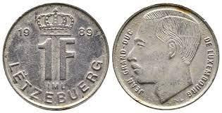 Монета 1 франк. 1989 год, Люксембург. Полтава - изображение 1