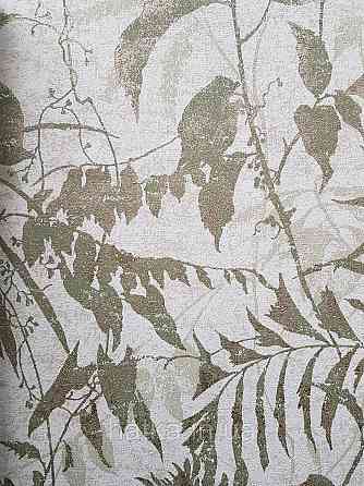 Шпалери вінілові на флізеліні AS creation Metropolitan stories By Time 0,53х10 листя гілки золотисті зелені Київ