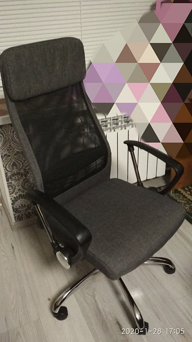 Крісло поворотне Q-345 сіре Киев - изображение 7