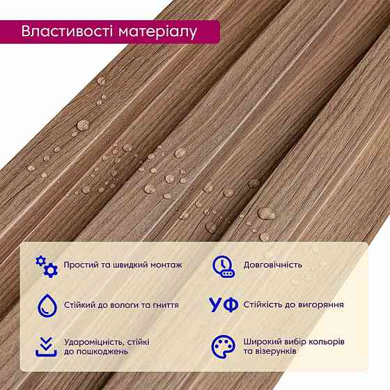 Декоративная стеновая рейка Киев