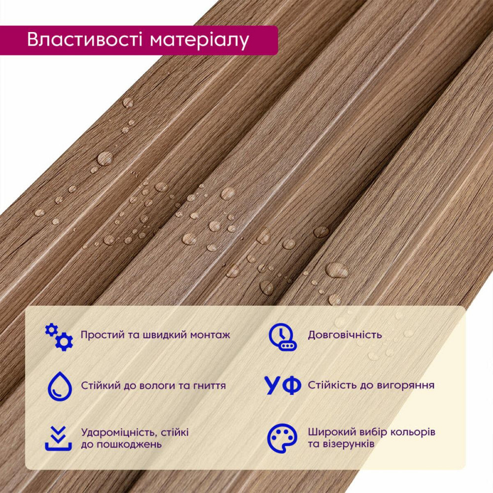 Декоративная стеновая рейка Киев - изображение 4