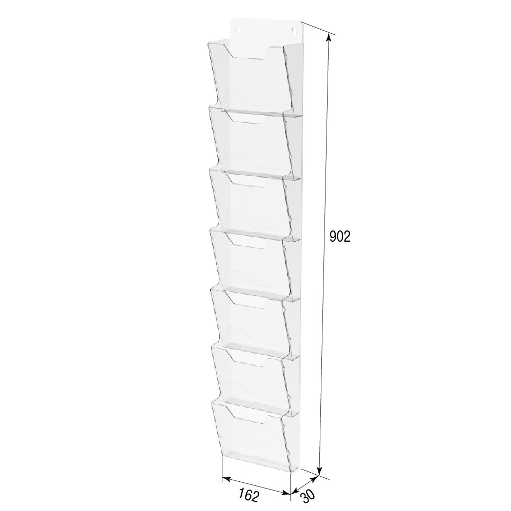 Кишеня буклетниця EKOSTAR А5 7 ярусний вертикальний Київ - фото 3