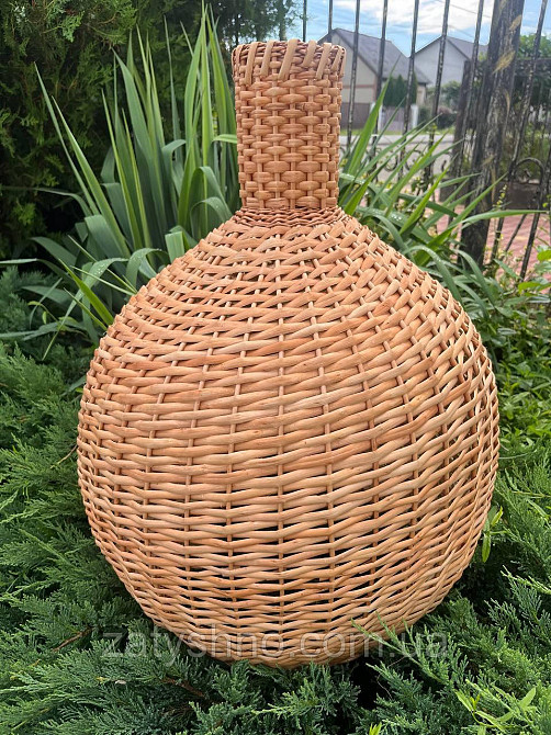 Люстра плетеная кофейная из лозы Киев - изображение 6