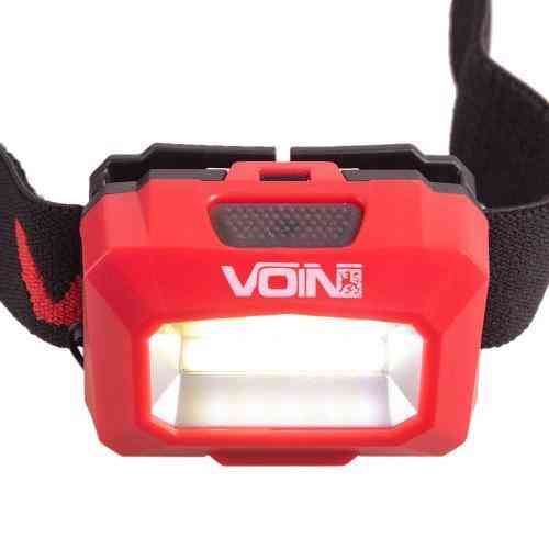 Налобний ліхтар VOIN VL-103 з 1W COB світлодіодом (W/R), АКБ 1200mAh, регульований нахил Харків