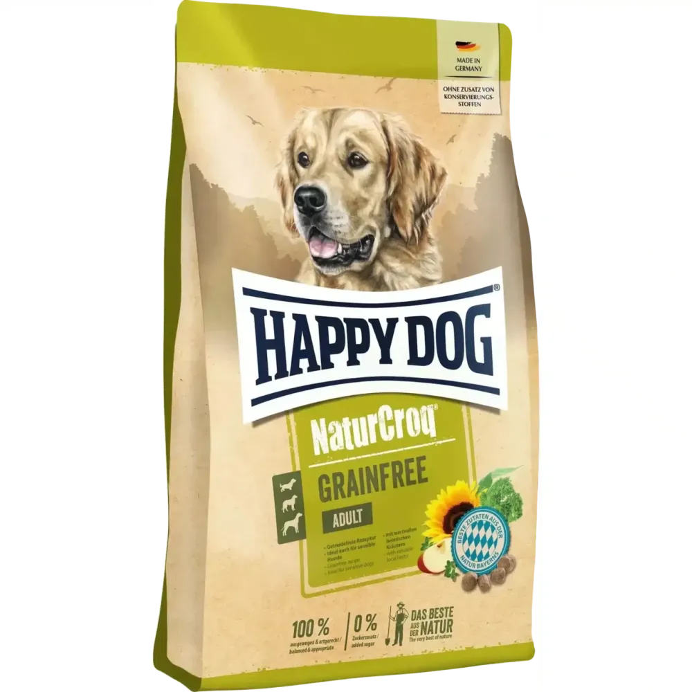 Сухий беззерновий корм Happy Dog NaturCroq Grainfree для дорослих собак з птицею та лососем, 11 кг Вінниця - фото 1