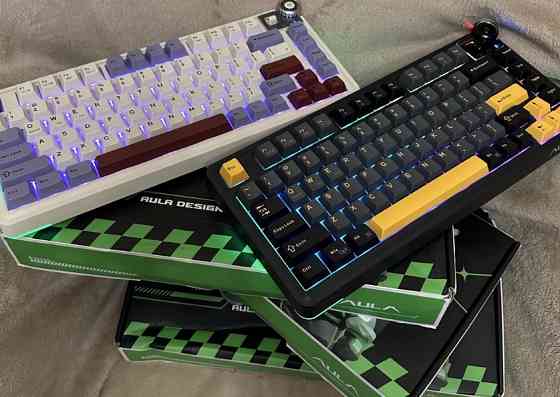 AULA AU75 — механическая клавиатура 75% RGB | 2.4G / BT / Type-C !! Харьков