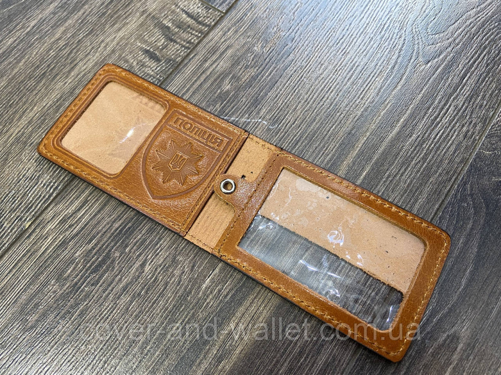 Кожаная обложка НПУ (Национальная полиция Украины) горизонтального типа Киев - изображение 3