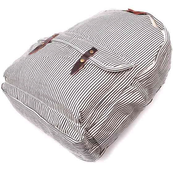 Летний женский рюкзак с качественного текстиля Vintage sale_15077 Молочный Киев